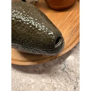 Avocado Shaped Serving Dish Guacamole Sugar Condiments